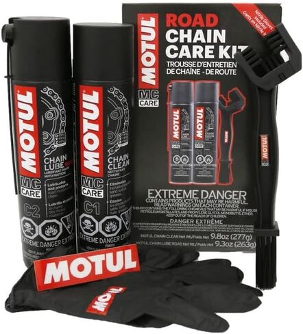MOTUL 109767 Motorcycle Chain Clean Lube Kit C1 C2 Complete MC Care System in Saudi Arabia