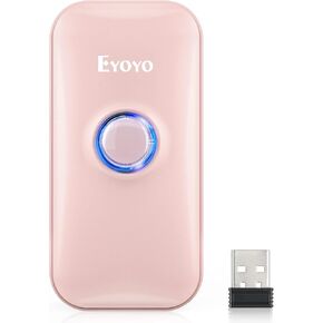 Eyoyo Mini 1D Bluetooth Barcode Scanner | 3-in-1 Bluetooth & USB Wired & 2.4G Wireless, Portable Bar Code Reader, Work with Windows, Android, iOS, Tablets or Computers in Saudi Arabia