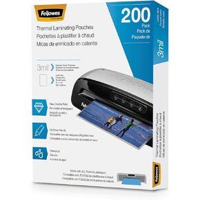 فيلوز اكياس تغليف حرارية، اوراق مقاس 3 مل، 9 × 11.5، عبوة من 200 قطعة، شفافة (5743401) in Kuwait