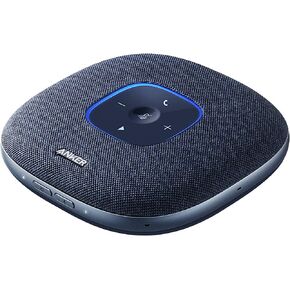 مكبر صوت Anker PowerConf S3 مع 6 ميكروفونات، التقاط صوتي محسن، وقت اتصال 24 ساعة، التحكم في التطبيق، بلوتوث 5، USB C، مكبر صوت للمؤتمرات متوافق مع المنصات الرائدة، المكتب المنزلي