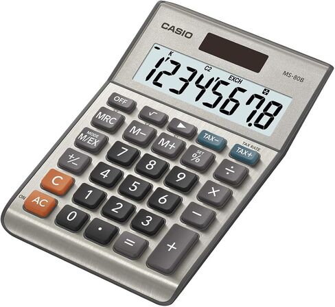 Casio MS-80B Standard Function Desktop Calculator,Black 147D×103W×28.8H mm in Saudi Arabia
