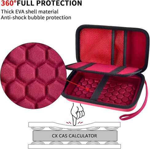 Graphing Calculators Case for Texas Instruments TI-84 Plus/TI-83 Plus CE Color Calculator, Storage Holder for TI-89/for Casio fx-9750GIII for TI-30XS for Cables, Pens, Pencil -Blue(Box Only) in Saudi Arabia