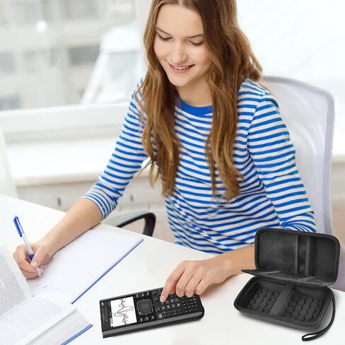 Graphing Calculators Case for Texas Instruments TI-84 Plus/TI-83 Plus CE Color Calculator, Storage Holder for TI-89/for Casio fx-9750GIII for TI-30XS for Cables, Pens, Pencil -Blue(Box Only) in Saudi Arabia