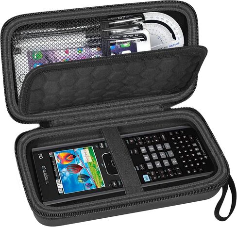 Graphing Calculators Case for Texas Instruments TI-84 Plus/TI-83 Plus CE Color Calculator, Storage Holder for TI-89/for Casio fx-9750GIII for TI-30XS for Cables, Pens, Pencil -Blue(Box Only) in Saudi Arabia