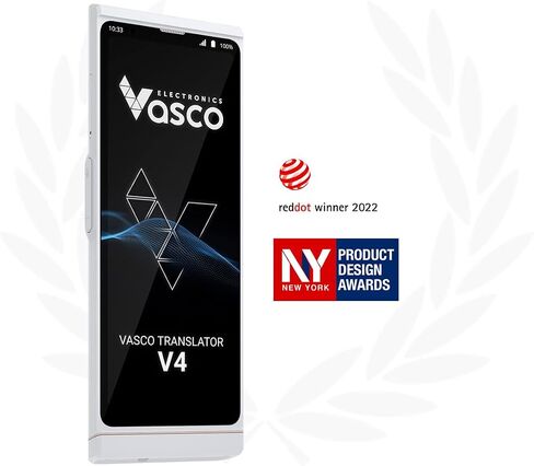 Vasco V4 Language Translator Device | 108 Languages | Free Lifetime Internet in Almost 200 Countries | Black Onyx in Saudi Arabia