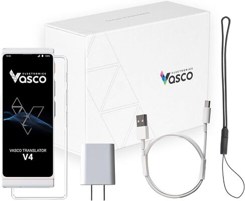 Vasco V4 Language Translator Device | 108 Languages | Free Lifetime Internet in Almost 200 Countries | Black Onyx in Saudi Arabia