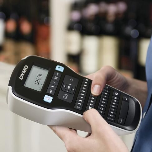صانع ملصقات DYMO مع 3 أشرطة ملصقات D1 DYMO | صانع الملصقات المحمول LabelManager 160، لوحة مفاتيح QWERTY، مفاتيح ذكية بلمسة واحدة، سهلة الاستخدام، لتنظيم المنزل والمكتب in Kuwait