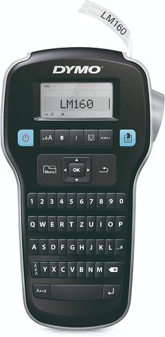 صانع ملصقات DYMO مع 3 أشرطة ملصقات D1 DYMO | صانع الملصقات المحمول LabelManager 160، لوحة مفاتيح QWERTY، مفاتيح ذكية بلمسة واحدة، سهلة الاستخدام، لتنظيم المنزل والمكتب in Kuwait