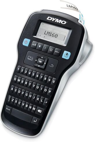 صانع ملصقات DYMO مع 3 أشرطة ملصقات D1 DYMO | صانع الملصقات المحمول LabelManager 160، لوحة مفاتيح QWERTY، مفاتيح ذكية بلمسة واحدة، سهلة الاستخدام، لتنظيم المنزل والمكتب in Kuwait