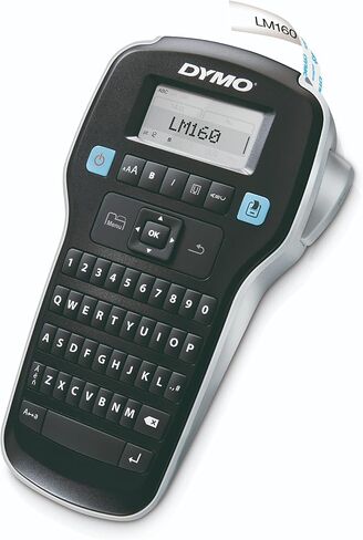 صانع ملصقات DYMO مع 3 أشرطة ملصقات D1 DYMO | صانع الملصقات المحمول LabelManager 160، لوحة مفاتيح QWERTY، مفاتيح ذكية بلمسة واحدة، سهلة الاستخدام، لتنظيم المنزل والمكتب in Kuwait