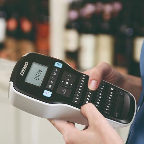 صانع ملصقات DYMO مع 3 أشرطة ملصقات D1 DYMO | صانع الملصقات المحمول LabelManager 160، لوحة مفاتيح QWERTY، مفاتيح ذكية بلمسة واحدة، سهلة الاستخدام، لتنظيم المنزل والمكتب in Kuwait