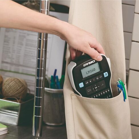 صانع ملصقات DYMO مع 3 أشرطة ملصقات D1 DYMO | صانع الملصقات المحمول LabelManager 160، لوحة مفاتيح QWERTY، مفاتيح ذكية بلمسة واحدة، سهلة الاستخدام، لتنظيم المنزل والمكتب in Kuwait