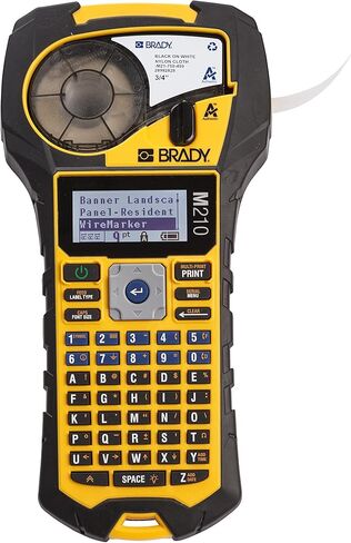 Brady M210 Portable Label Printer Bundle with B595 All-Weather Vinyl Label Roll | Create Labels for Indoor & Outdoor Use in Saudi Arabia