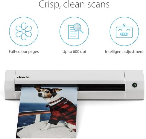 Doxie Go SE - The Intuitive Portable Document Scanner with Rechargeable Battery and Easy Software for Home, Office, or Work from Home in Saudi Arabia