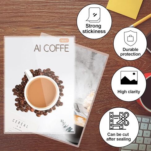 HERKKA 100 Pack Laminating Sheets, Hold 11 x 17 Inch Sheet, 3 Mil Clear Thermal Laminating Pouches 11.5 x 17.5 Inch Lamination Sheet Paper for Laminator, Round Corner in Saudi Arabia