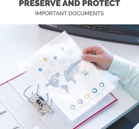 فيلوز اكياس تغليف حرارية، اوراق مقاس 3 مل، 9 × 11.5، عبوة من 200 قطعة، شفافة (5743401) in Kuwait