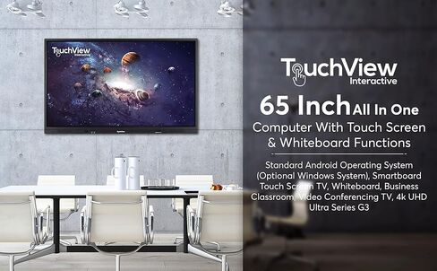 سبورة بيضاء ذكية مقاس 65 بوصة للفصل الدراسي - TouchView التفاعلية - الأعمال - السبورة البيضاء الإلكترونية - السبورة الذكية - السبورة البيضاء الرقمية - اللوحة التفاعلية in Kuwait