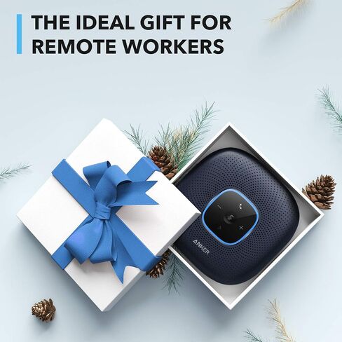 Anker PowerConf Speakerphone, Zoom Certified Conference Speaker with 6 Mics, 360° Enhanced Voice Pickup, 24H Call Time, Bluetooth 5.3, USB C, Compatible with Leading Platforms for Personal Workspaces in Saudi Arabia