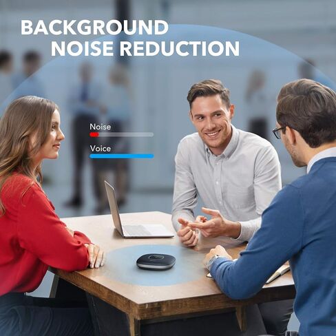 Anker PowerConf Speakerphone, Zoom Certified Conference Speaker with 6 Mics, 360° Enhanced Voice Pickup, 24H Call Time, Bluetooth 5.3, USB C, Compatible with Leading Platforms for Personal Workspaces in Saudi Arabia