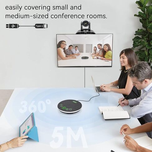 كاميرا Tenveo 3X PTZ كاميرا غرفة الاجتماعات 3X زووم بصري + مكبر صوت USB لتكبير Skype (VHD3U-M3) in Kuwait
