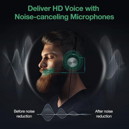 Yealink Phone Headsets for Office Phones YHS34 Lite QD to RJ9 Wired Headset for Yealink Compatible with Poly Snom Grandstream Phones Desk Landline Headset with Microphone -Dual/111g/2.1m Cable in Saudi Arabia