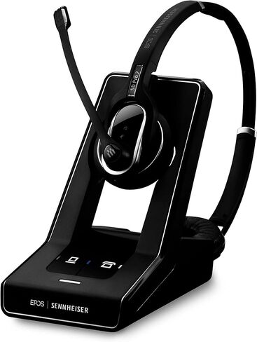 Sennheiser SD Pro 2 (506008) - Double-Sided Multi Connectivity Wireless Headset for Desk Phone & Softphone/PC Connection, Ultra Noise-Cancelling Microphone (Black) in Saudi Arabia
