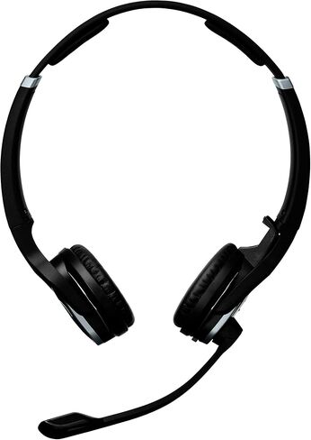 Sennheiser SD Pro 2 (506008) - Double-Sided Multi Connectivity Wireless Headset for Desk Phone & Softphone/PC Connection, Ultra Noise-Cancelling Microphone (Black) in Saudi Arabia