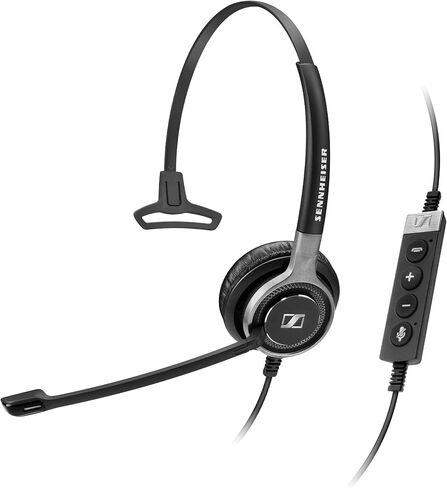Sennheiser SC 630 USB ML (504552) - سماعة رأس للأعمال أحادية الجانب | لسكايب للأعمال | مع صوت عالي الدقة وميكروفون فائق إلغاء الضوضاء وموصل USB (أسود) in Kuwait
