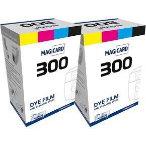 2 × شريط ألوان Magicard 300 للطابعة MC300YMCKO - YMCKO - 300 نسخة مطبوعة مع بطاقة عرض برنامج Bodno in Kuwait