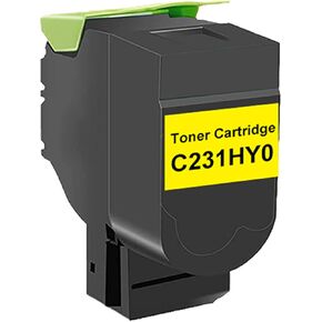 ABTOCAR TonerSave Remanufactured Yellow Toner for Lexmark C2325 C2425 C2535 MC2325 MC2425 MC2535 MC2640, (1-Pack, C231HY0) in Saudi Arabia