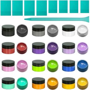 15-Color Chalk Paste Paint Set with 3 Silicone Squeegees - Stencil & Silk Screen Paint Kit for Wood, Fabric, Canvas, Tote Bags, T-Shirts, Glass, Chalkboard, Signs & Home Decor Starter Set in Saudi Arabia