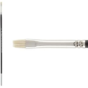 Creative Mark Pro Stroke Premium White Chungking Hog Bristle Artist Paint Brush - Bright # 1 - Natural Bristle Brush w/Great Control Suitable for Oils, Watercolors, Acrylics, Alkyds, Caseins in Saudi Arabia
