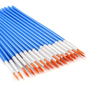 UPINS 30 Pcs Flat Paint Brushes, Small Brush Bulk for Detail Painting in Saudi Arabia