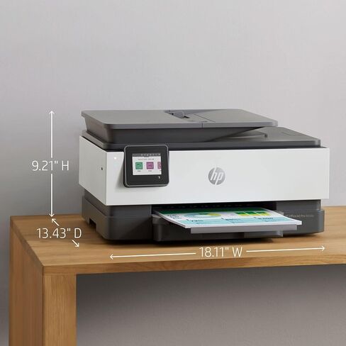 طابعة HP OfficeJet Pro 8034e لاسلكية الكل في واحد ملونة مع حبر فوري لمدة عام كامل، أبيض in Saudi Arabia