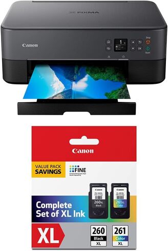 طابعة كانون بيكسما TS6420a الكل في واحد لاسلكية نافثة للحبر [طباعة، نسخ، مسح ضوئي]، أسود in Kuwait