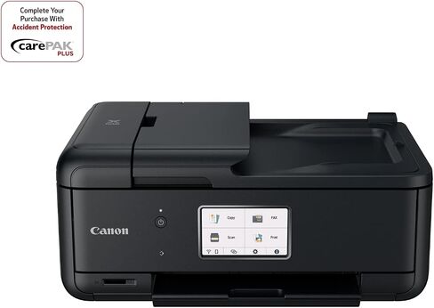 Canon PIXMA TR8620a - All-in-One Printer Home Office|Copier|Scanner|Fax|Auto Document Feeder | Photo, Document | Airprint (R), Android, Black, Works with Alexa in Saudi Arabia