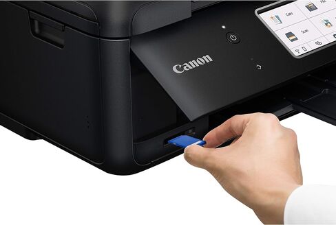 Canon PIXMA TR8620a - All-in-One Printer Home Office|Copier|Scanner|Fax|Auto Document Feeder | Photo, Document | Airprint (R), Android, Black, Works with Alexa in Saudi Arabia