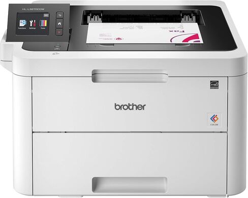 طابعة ألوان رقمية لاسلكية مدمجة من Brother HL-L3270CDW مزودة بتقنية NFC والأجهزة المحمولة والطباعة المزدوجة - مثالية للاستخدام المنزلي والمكاتب الصغيرة، وجاهزة لتجديد Amazon Dash in Kuwait