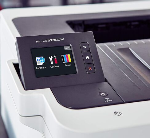 طابعة ألوان رقمية لاسلكية مدمجة من Brother HL-L3270CDW مزودة بتقنية NFC والأجهزة المحمولة والطباعة المزدوجة - مثالية للاستخدام المنزلي والمكاتب الصغيرة، وجاهزة لتجديد Amazon Dash in Kuwait