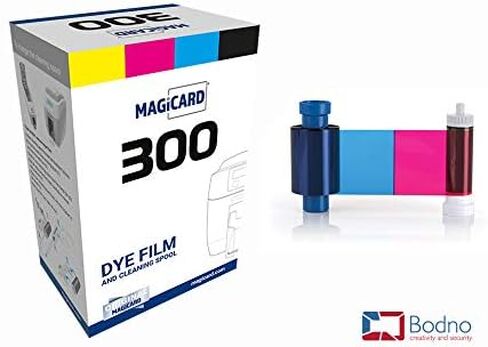 2 × شريط ألوان Magicard 300 للطابعة MC300YMCKO - YMCKO - 300 نسخة مطبوعة مع بطاقة عرض برنامج Bodno in Kuwait