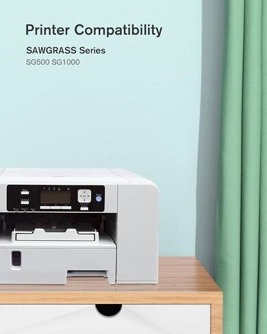 خرطوشة حبر التسامي SG500 SG1000 A+B Series 2 من ECHALLENGE متوافقة مع طابعة Sawgrass Virtuoso SG500 SG1000 (8 حزم، 2 أسود، 2 سماوي، 2 أرجواني، 2 أصفر) in Kuwait