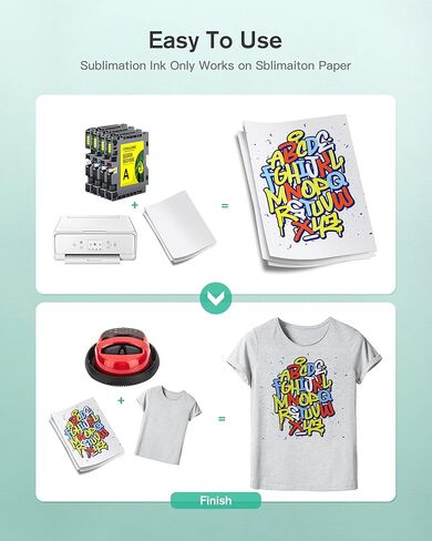 خرطوشة حبر التسامي SG500 SG1000 A+B Series 2 من ECHALLENGE متوافقة مع طابعة Sawgrass Virtuoso SG500 SG1000 (8 حزم، 2 أسود، 2 سماوي، 2 أرجواني، 2 أصفر) in Kuwait