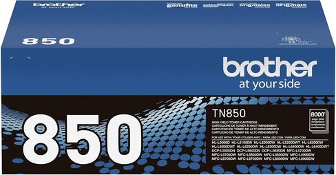 Brother Genuine High Yield Toner Cartridge, TN850, Replacement Black Toner, Page Yield Up to 8, 000 Pages, Amazon Dash Replenishment Cartridge in Kuwait