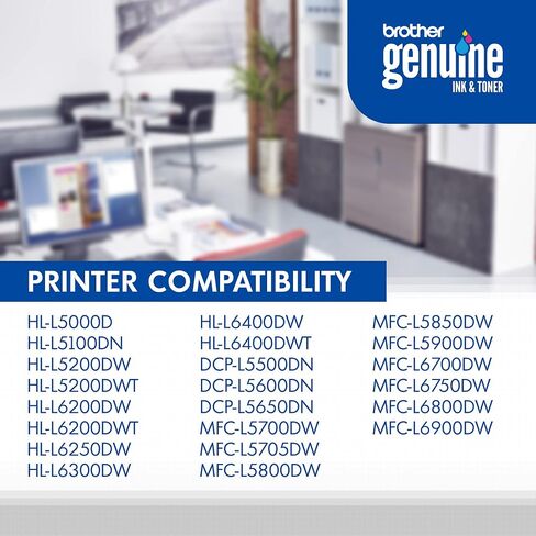 Brother Genuine High Yield Toner Cartridge, TN850, Replacement Black Toner, Page Yield Up to 8, 000 Pages, Amazon Dash Replenishment Cartridge in Kuwait