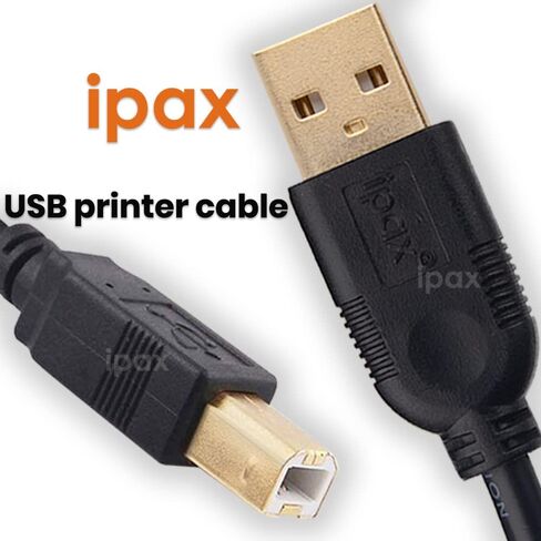 Ipax 15Ft Long USB Printer Cable AC Power Cord Compatible with for Brother MFC-7860DW MFC-9970CDW MFC-9130CW MFC-9340CDW MFC-L5700DW MFC-L5800DW in Saudi Arabia