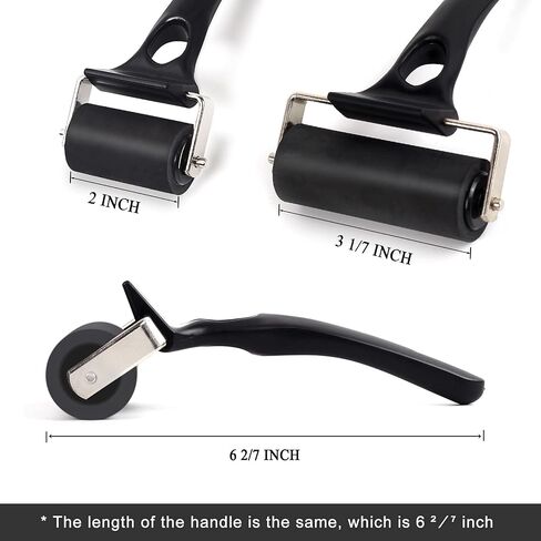 Falling in Art Rubber Roller Brayer for Crafting - Ink Roller Tool for Printmaking, Glue, Block, Wallpaper, Vinyl, Stamping, 4 5/7 Inches in Kuwait
