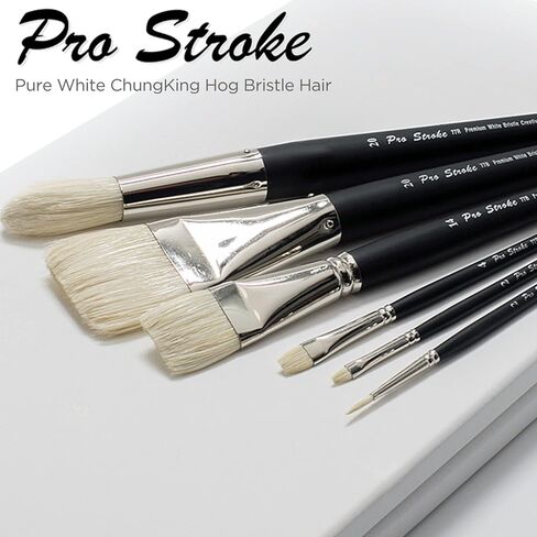 فرشاة طلاء ذات شعيرات تشونغ كينج هوج من Creative Mark Pro Stroke Premium Artist - ساطعة [مجموعة قيمة مكونة من 5 قطع] in Kuwait