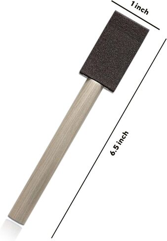 ARTY KRAFTS Pack of 25 Premium Quality Foam Paint Brushes Set - Versatile Foam Brush & Sponge Paint Brush - Ideal for Detailed Craftwork - Sponge Brush & Foam Brushes for Seamless Painting Experience in Saudi Arabia