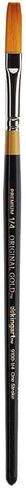 KINGART Premium Original Gold 9100-1/4 ONE Stroke Series Artist Brush, Golden Taklon Synthetic Hair, Short Handle, for Acrylic, Watercolor, Oil and Gouache Painting, Size 1/4" in Kuwait