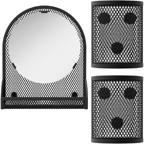 Locker Mirror Magnetic with 2 Magnetic Pen Holders, Pink Locker Accessories for Girls, Locker Organizer for Work, for School Locker Decor, Gym Locker, Fridge in Saudi Arabia
